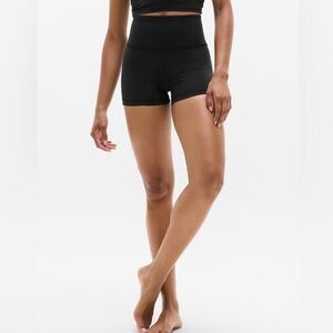Athleta Dark Grey Ultra High-Waisted 3” Shorts